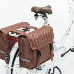 Double Sacoche Vélo New Looxs Fiori - 30 Litres -Casques vélo Soldes 230183 fiori double nomi red fiets