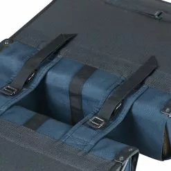 Sacoches Basil Bleues Imperméable 35l -Casques vélo Soldes basil forte double bicycle bag 35 liter blue black 3