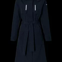 Trench Basil Mosse Femme 11 Trench Basil Mosse Femme -Casques vélo Soldes basil mosse bicycle rain trenchcoat women blue 2