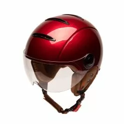 Casque Marko Helmets TANDEM Vintage -Casques vélo Soldes casque marko helmets tandem chery urbain velo paris couleur rouge