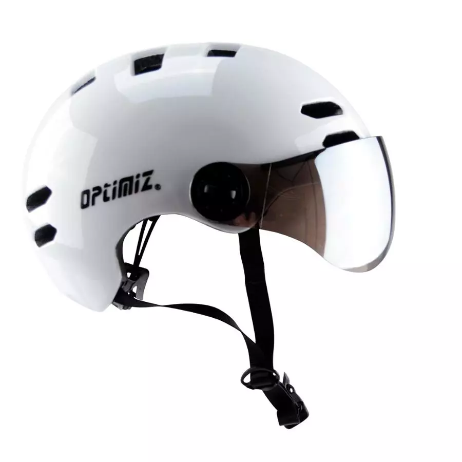 Casque Vélo Urbain à Visière (écran Fumé) 0380 Optimiz 6 Casque Vélo Urbain à Visière (écran Fumé) 0380 Optimiz – Image 6