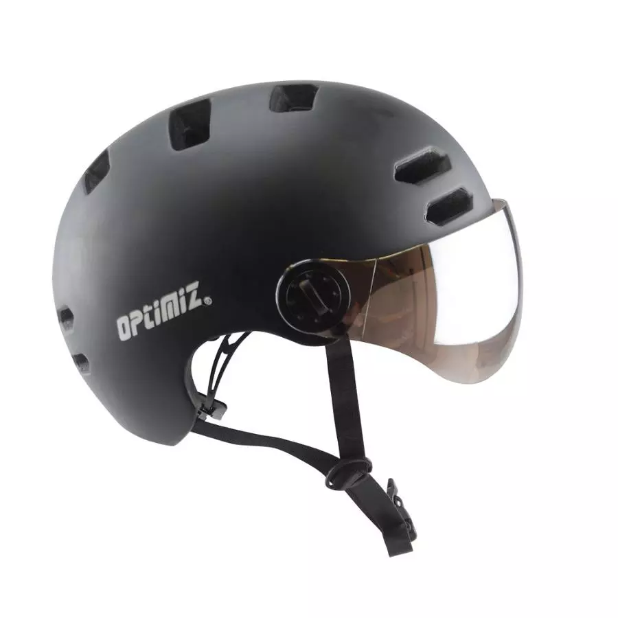 Casque Vélo Urbain à Visière (écran Fumé) 0380 Optimiz 8 Casque Vélo Urbain à Visière (écran Fumé) 0380 Optimiz – Image 8