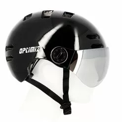 Casque Vélo Urbain à Visière (écran Fumé) 0380 Optimiz