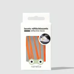 Rainette Lacets Réfléchissants Oranges