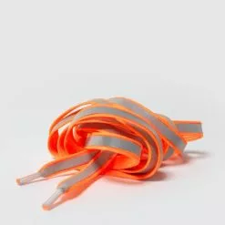 Rainette Lacets Réfléchissants Oranges -Casques vélo Soldes lacets colores reflechissants visible obscurite visibilite securite orange matiere 900x