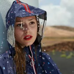 Le Temps Des Grenouilles Cape De Pluie Vélo ADULTE - Tissu à Motif 7 Le Temps Des Grenouilles Cape De Pluie Vélo ADULTE - Tissu à Motif -Casques vélo Soldes poncho de pluie cycliste le temps des grenouilles