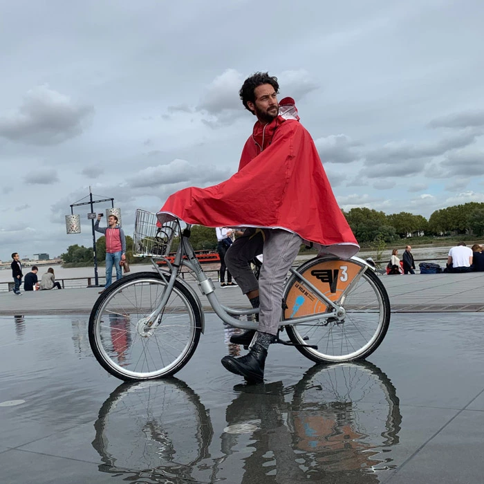 Le Temps Des Grenouilles Poncho De Pluie ADULTE - Coloris Unis 2 Le Temps Des Grenouilles Poncho De Pluie ADULTE - Coloris Unis – Image 2