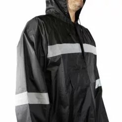 R Flect Poncho Vélo Imperméable Noir (polyvalent 2 Roues)