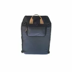 Sacoche Vélo Convertible Sac à Dos BASIL -Casques vélo Soldes sacoche velo basil noir au verso