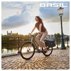 Sacoche Vélo Fantaisie Basil élégance MIK 8 Sacoche Vélo Fantaisie Basil élégance MIK -Casques vélo Soldes sacoche velo femme basil elegance bleu grand volume