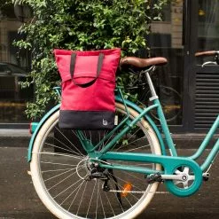 Badawin Sacoche Vélo Shopping & Quotidien -Casques vélo Soldes sacoche velo ville rouge porte bagage arriere sac a main