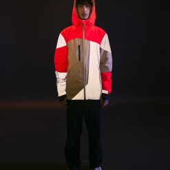 Veste Réversible Urban Circus RE POP 28 Veste Réversible Urban Circus RE POP -Casques vélo Soldes veste tres voyante velo urban circus repop beige orange fluo